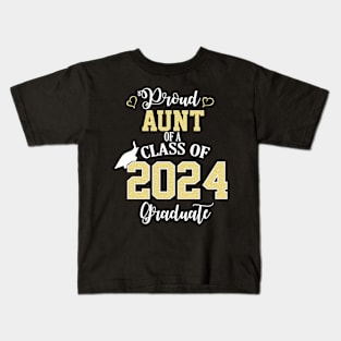 proud aunt of a class of 2024 graduate Kids T-Shirt